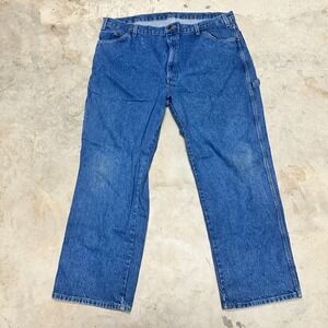 Dickies 42x30 Carpenter Jeans Men's‎ Blue Denim Work Pants Cotton